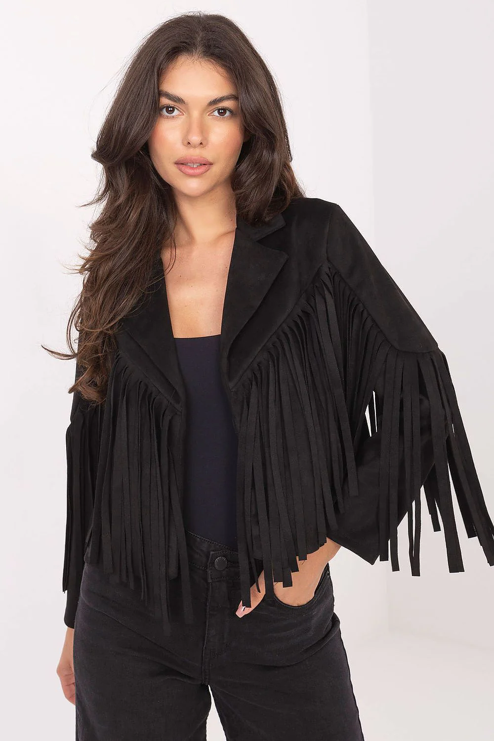 VESTE CASUAL COURTE À FRANGES – Image 7