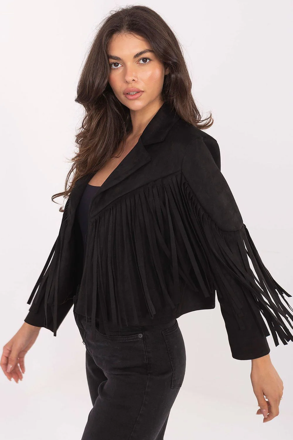 VESTE CASUAL COURTE À FRANGES – Image 8