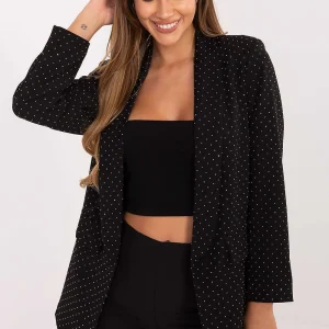 VESTE BLAZER OVERSIZE À STRASS