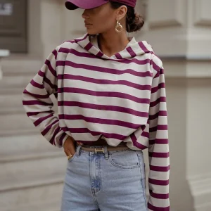 SWEAT-SHIRT EN COTON A CAPUCHE