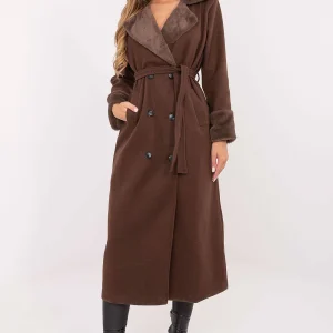 MANTEAU D’HIVER LONG MARRON