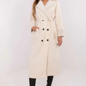 MANTEAU D’HIVER LONG ÉCRU
