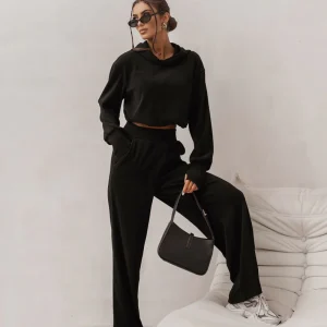 ENSEMBLE SWEAT & PANTALON NOIR