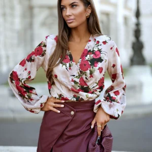 BLOISE CROISÉE AVEC CEINTURE FLORAL
