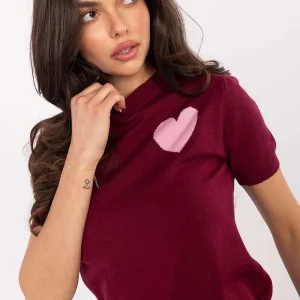 PULL MANCHES COURTES BORDEAUX