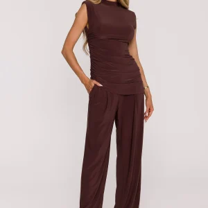 ENSEMBLE HAUT ASYMÉTRIQUE & PANTALON FLUIDE