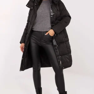 DOUDOUNE MATELASSÉ A CAPUCHE NOIR