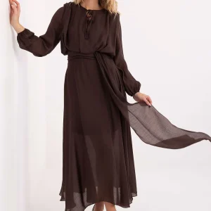 ROBE LONGUE FLUIDE ÉVASÉE
