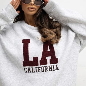 SWEAT-SHIRT BRODÉ EN COTON