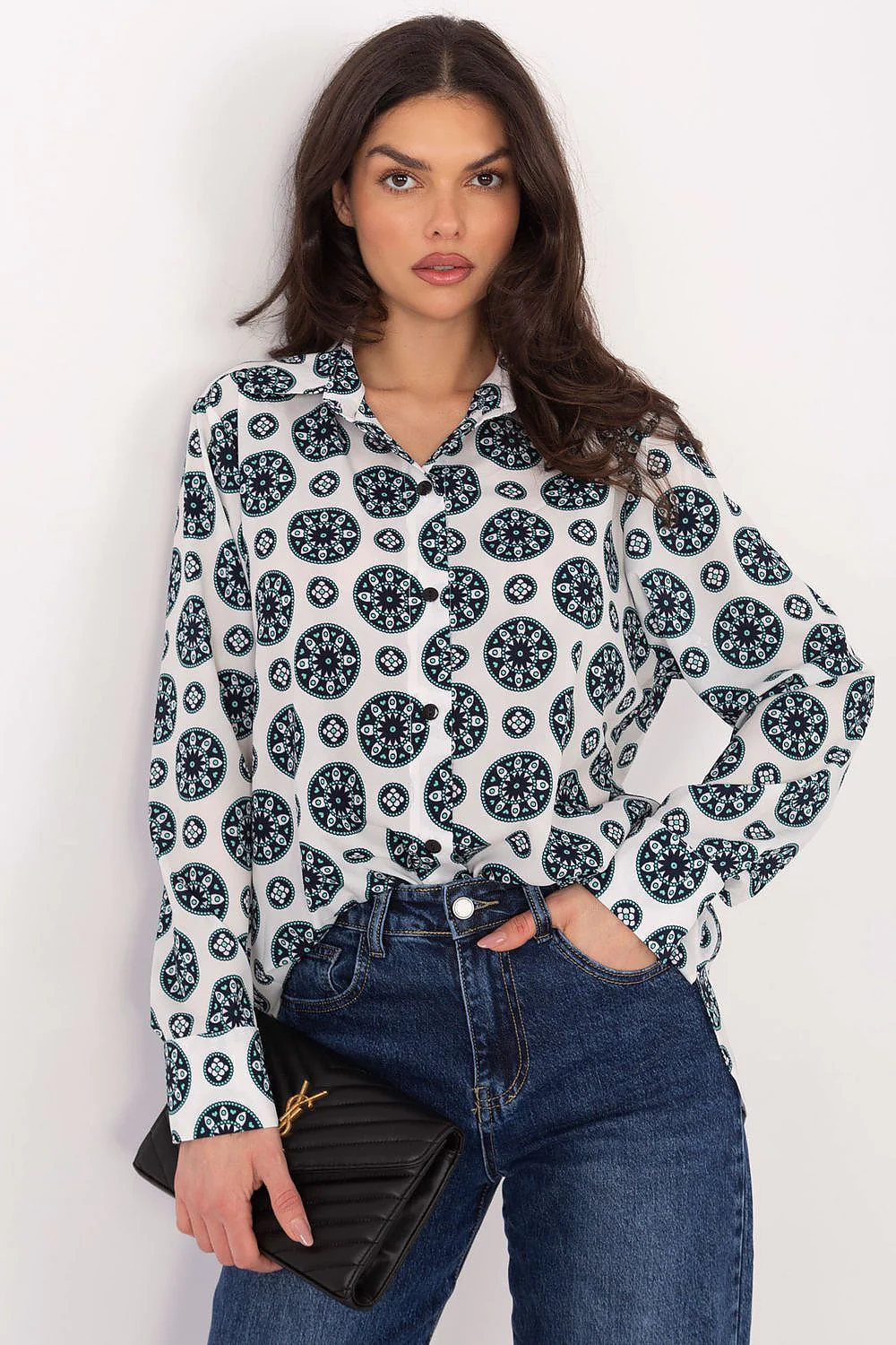 CHEMISE AMPLE À MOTIFS