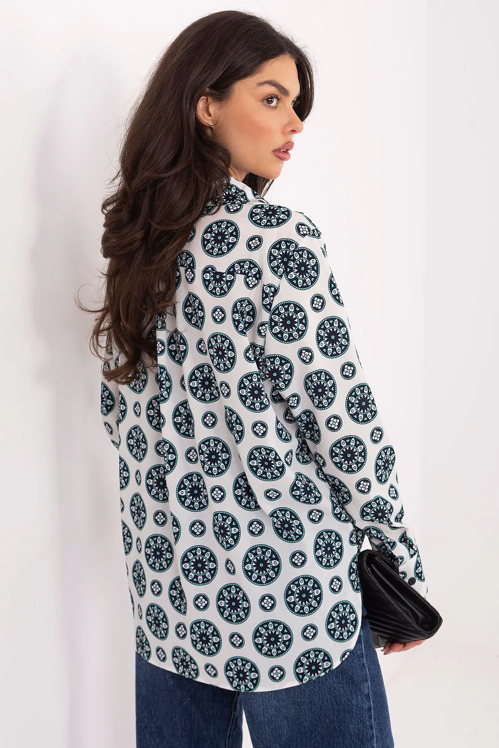 CHEMISE AMPLE À MOTIFS – Image 2