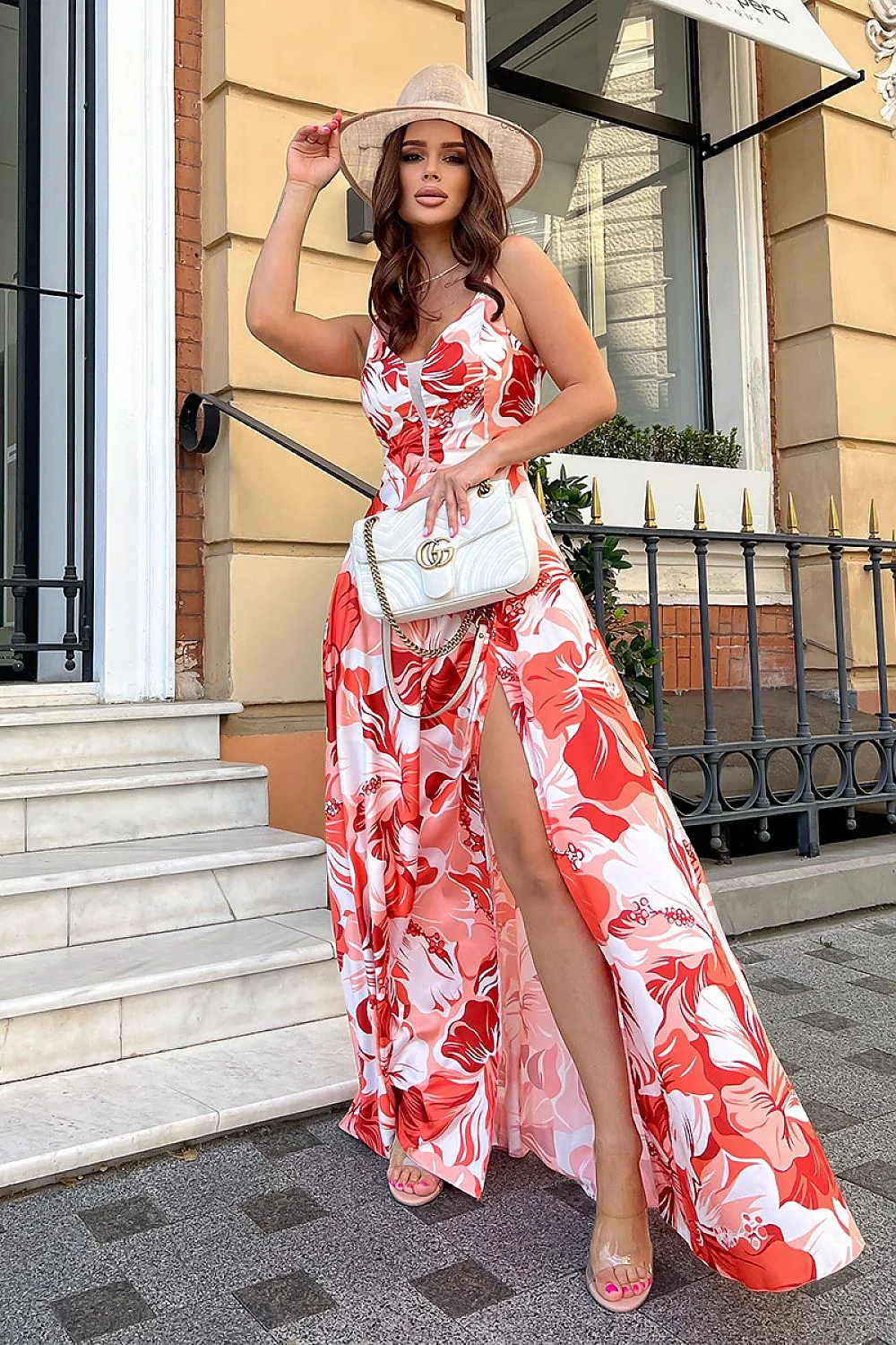 ROBE D'ÉTÉ FLORAL EN SATIN – Image 2