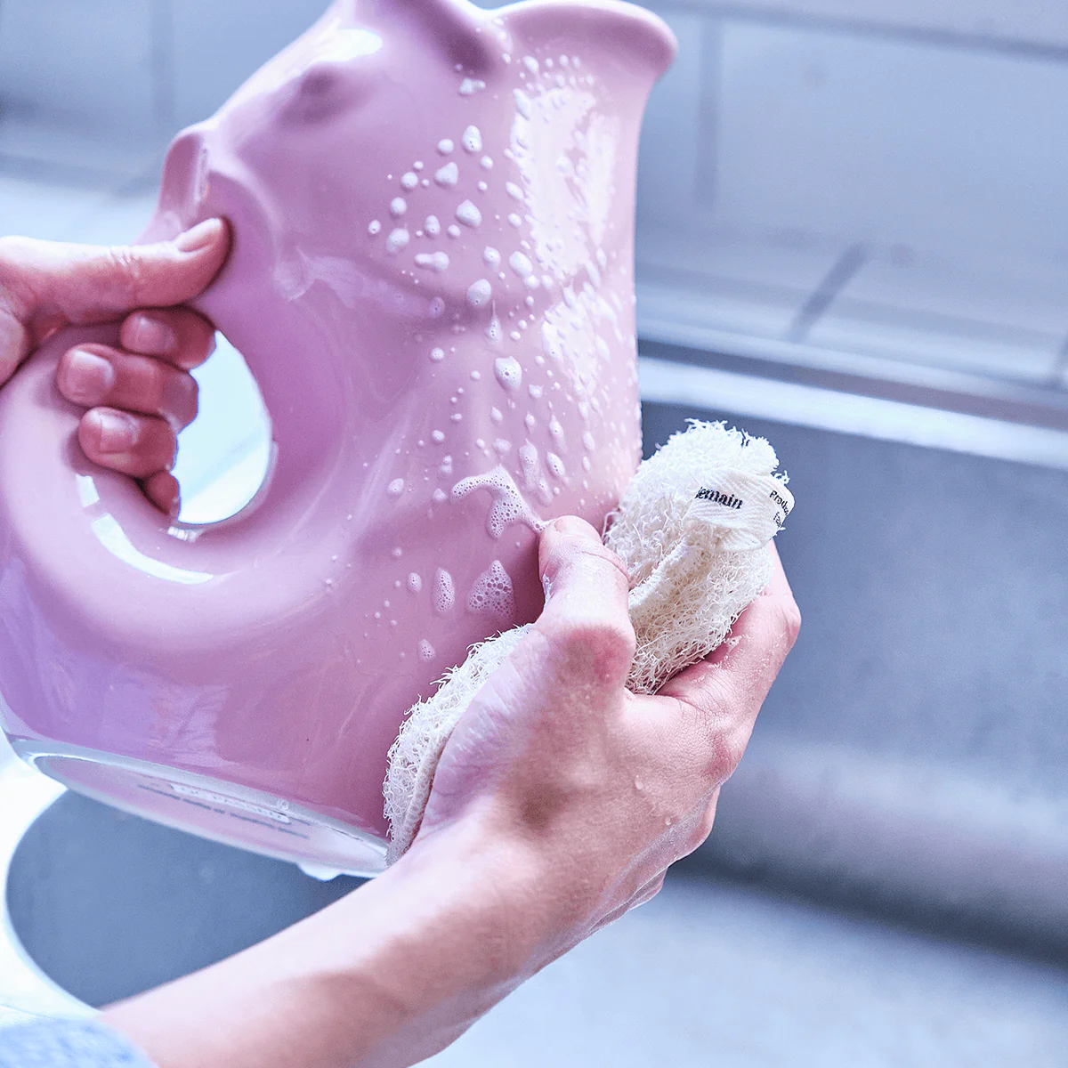 L'éponge vaisselle en loofah, naturelle et compostable ! – Image 4