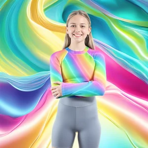 T-shirt de compression pour ado “Cosmo Glow”