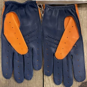 Gants de conduite triton orange/marlin - Cafe Leather