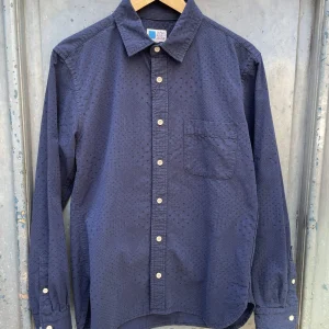chemise indigo dots - japan blue