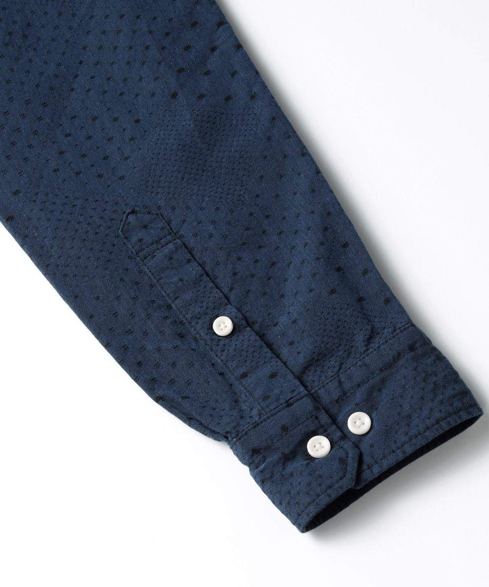 chemise indigo dots - japan blue – Image 5