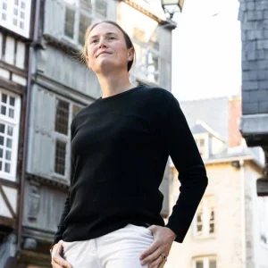 Pull col rond "Caraibe"