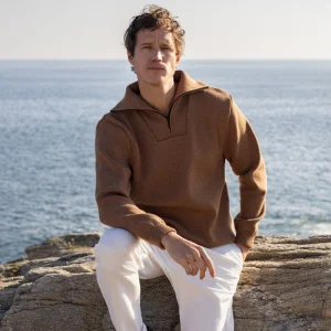 Pull "Fréhel" col camionneur 100% laine