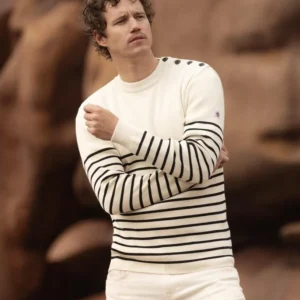 Pull marin "Petit Erquy" 50% Laine