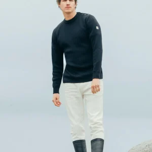 Pull marin "Petit Erquy" uni 100% Laine