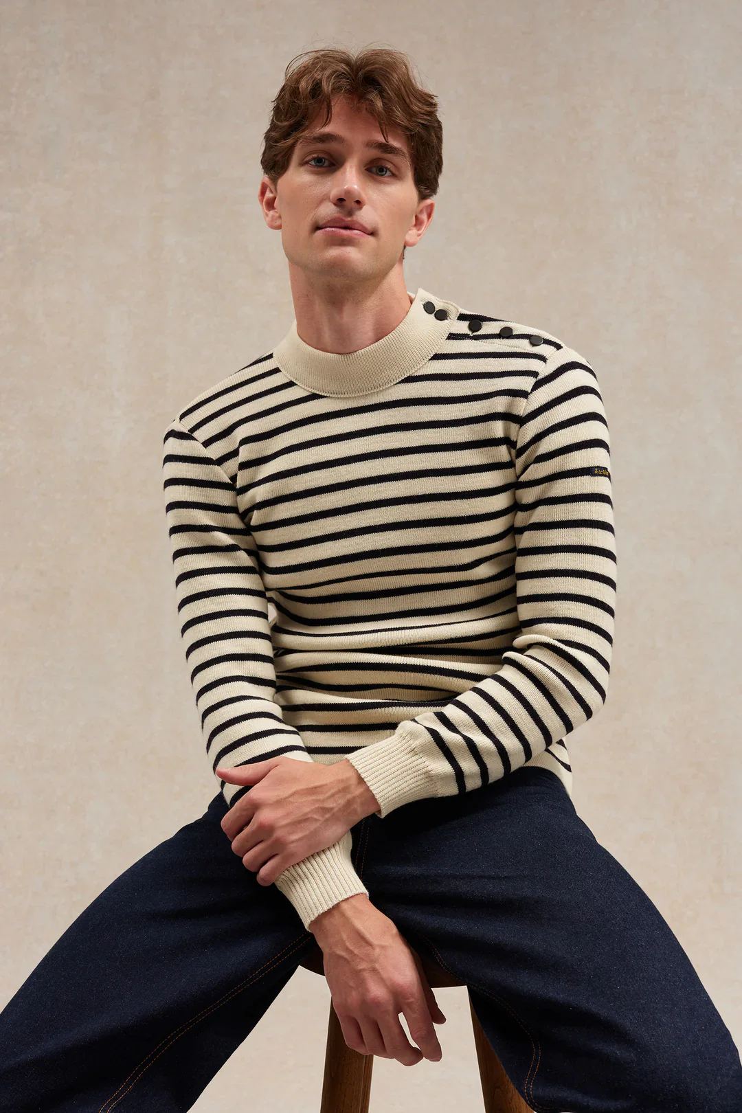 Pull Marin rayé laine - Le minor