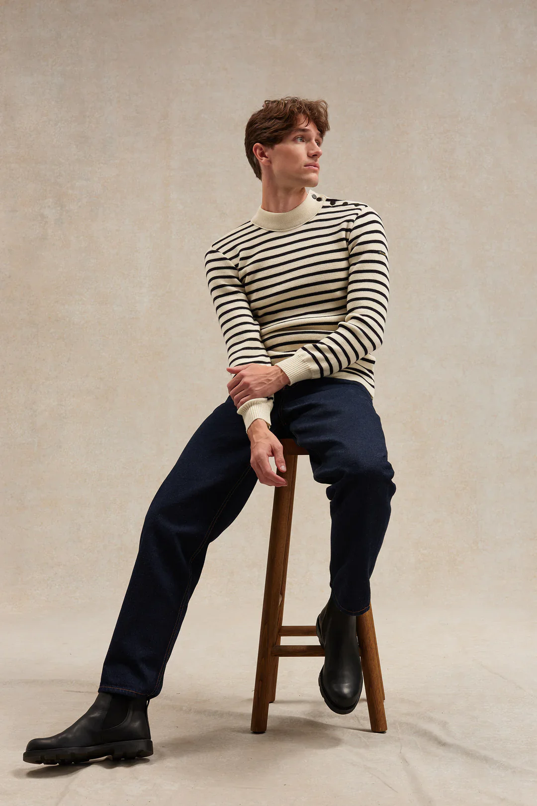 Pull Marin rayé laine - Le minor – Image 2