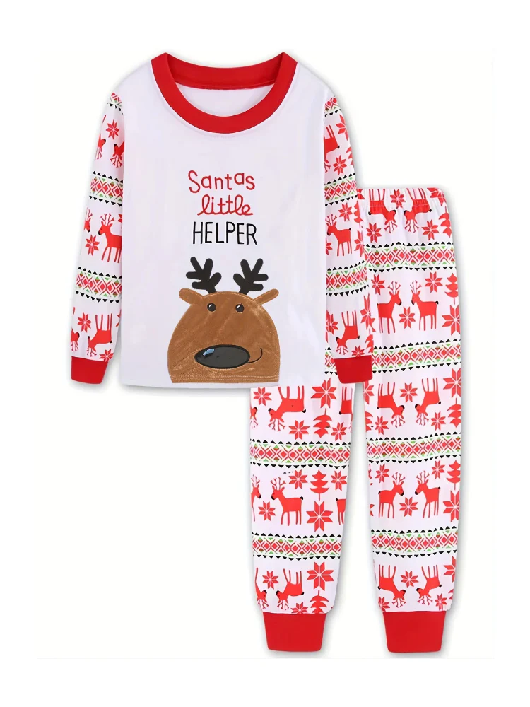 Pyjama de Noël Enfant Blanc