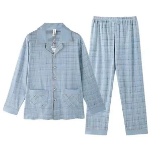 Pyjama Homme Hiver Bleu