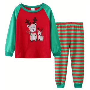 Pyjama de Noël Enfant Cerfs