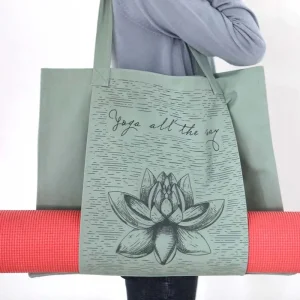 Sac Yoga Imprimé de Lotus – Inspiration et Élégance