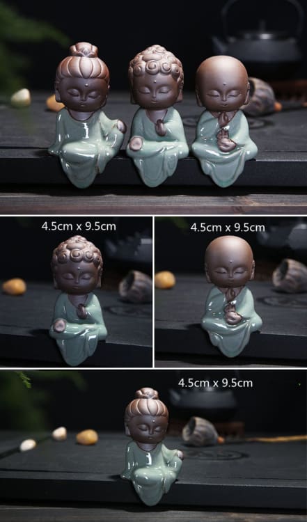 Statuette bouddha en céramique – Image 4