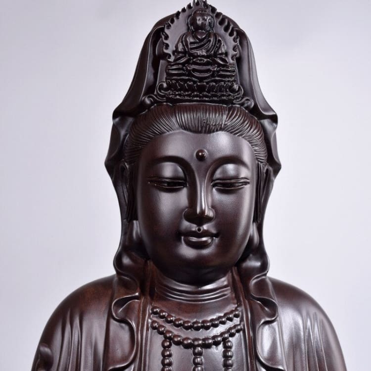 Statuette de Bouddha en bois de santal – Image 6