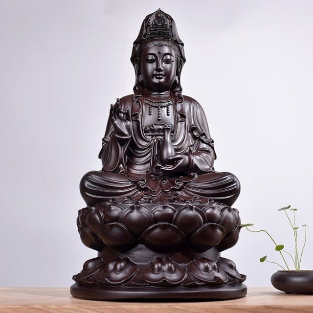 Statuette de Bouddha en bois de santal – Image 2