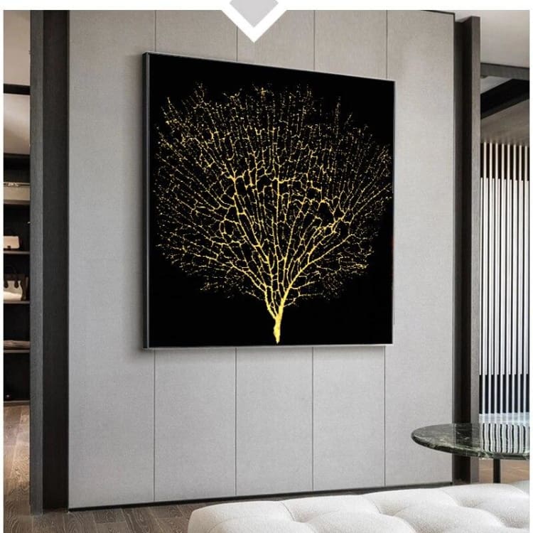 Tableau zen ' l'arbre de vie doré ' – Image 2